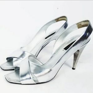 Louis Vuitton Patent Leather Slingback Sandals